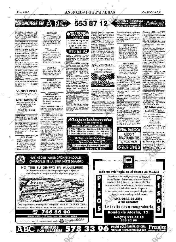 ABC MADRID 14-07-1996 página 116