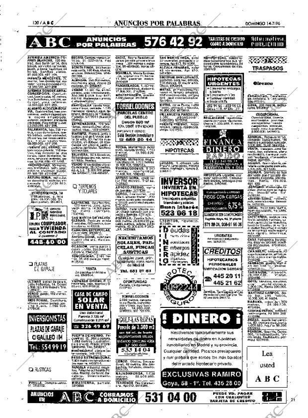 ABC MADRID 14-07-1996 página 120