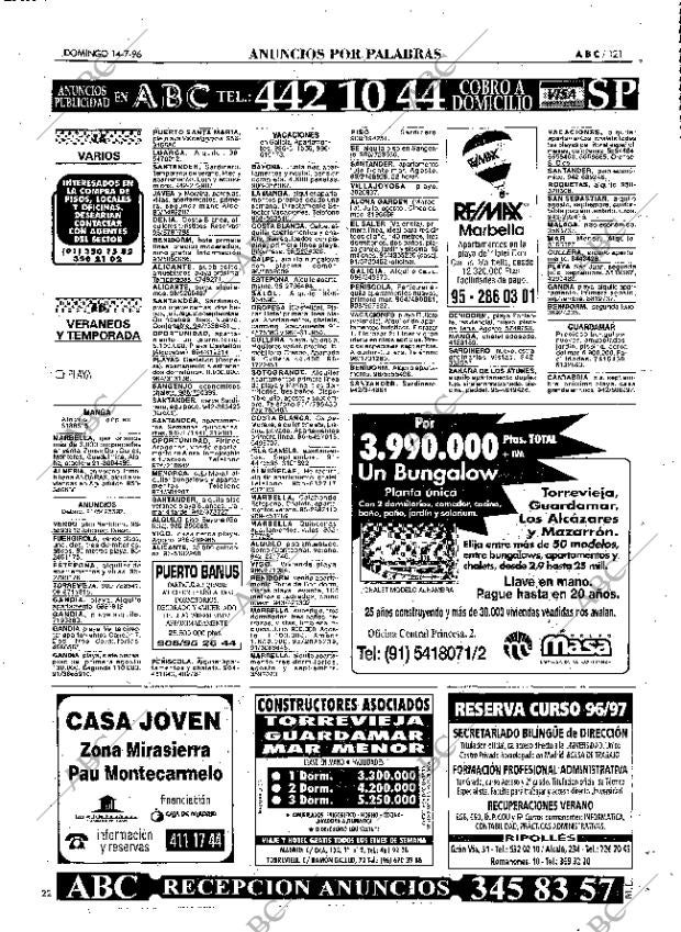 ABC MADRID 14-07-1996 página 121