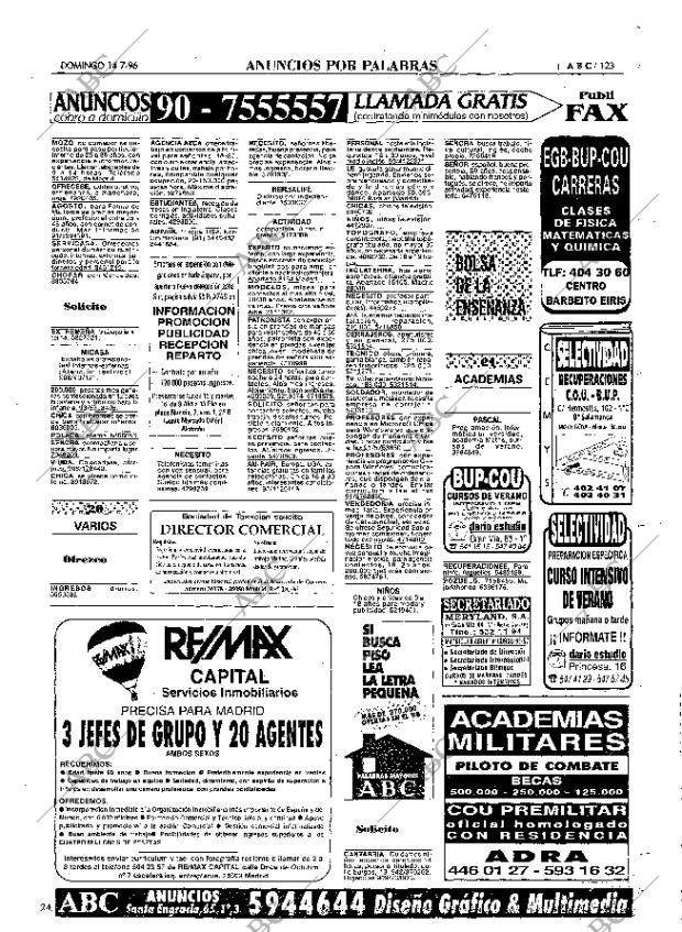 ABC MADRID 14-07-1996 página 123