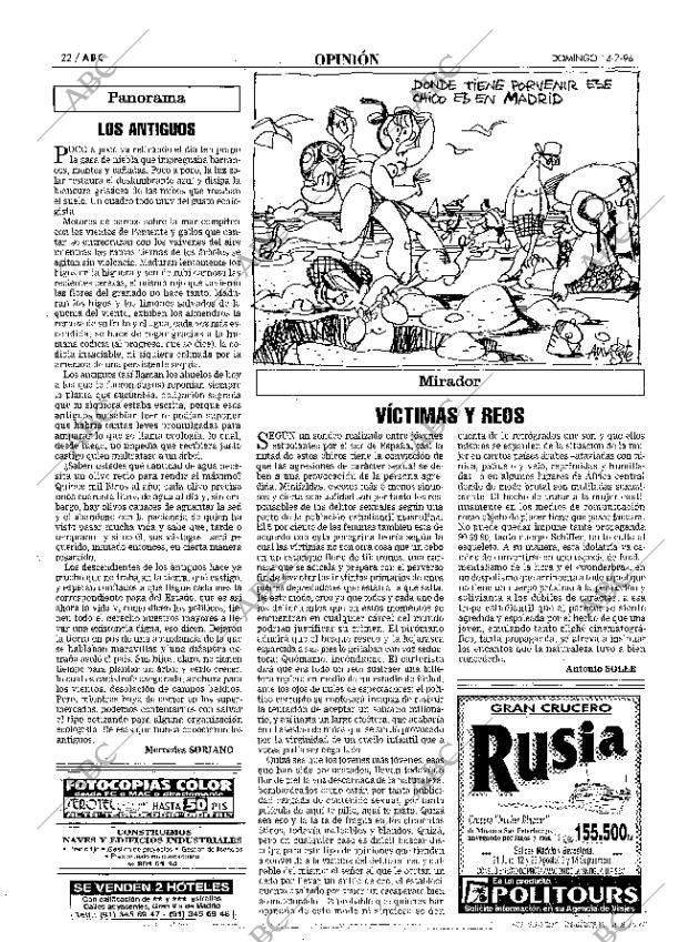 ABC MADRID 14-07-1996 página 22