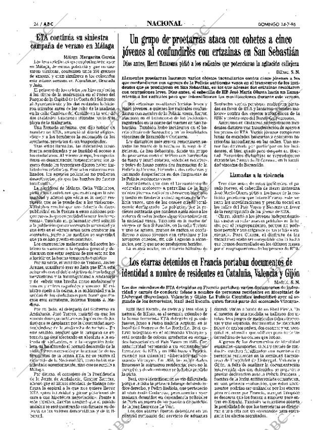 ABC MADRID 14-07-1996 página 24