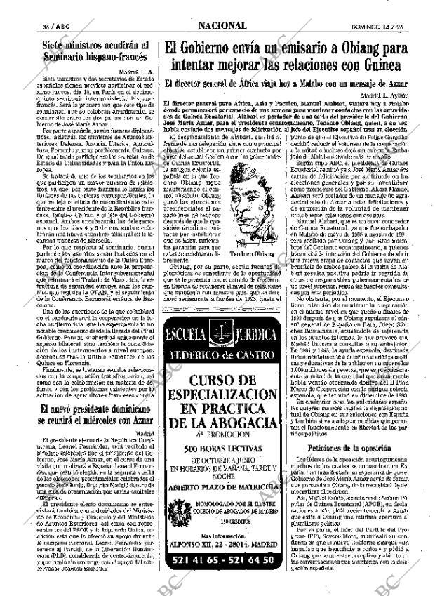 ABC MADRID 14-07-1996 página 36