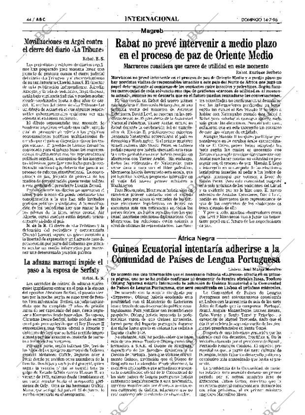 ABC MADRID 14-07-1996 página 44