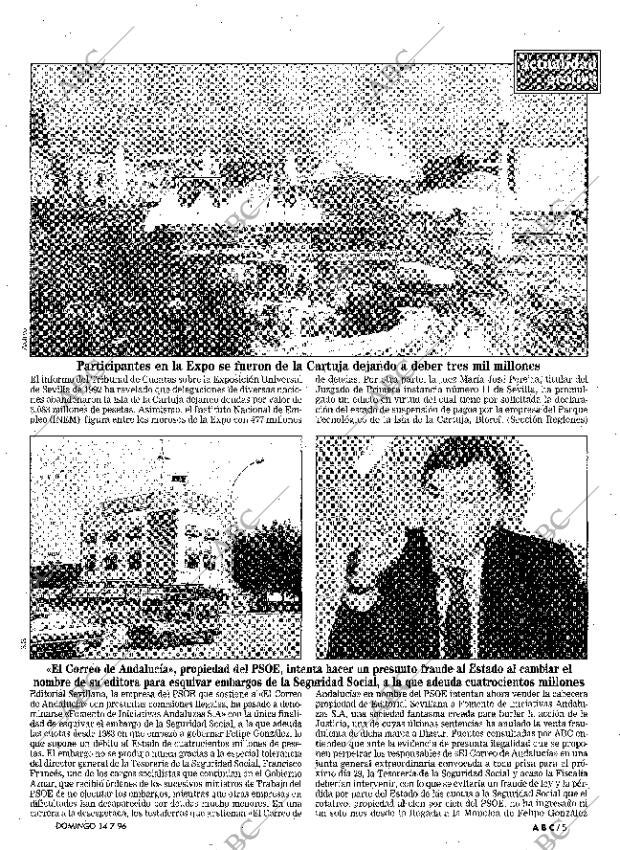 ABC MADRID 14-07-1996 página 5