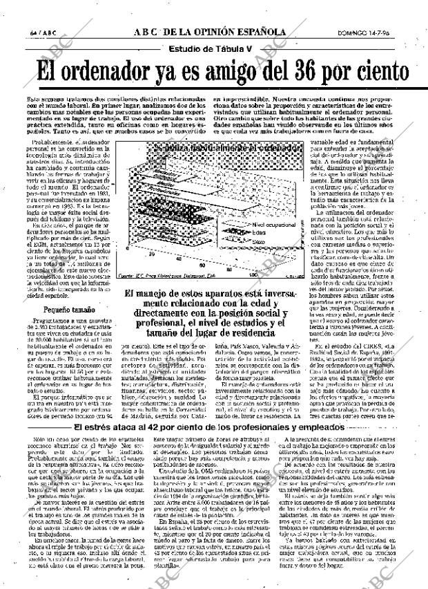 ABC MADRID 14-07-1996 página 64