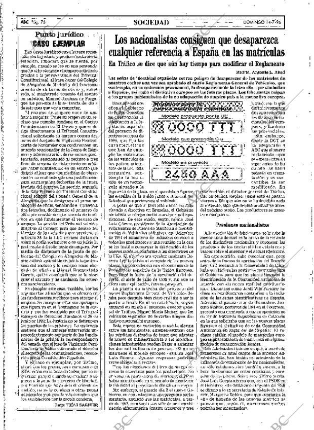 ABC MADRID 14-07-1996 página 76