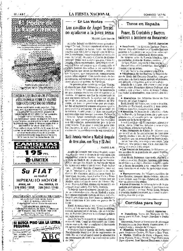 ABC MADRID 14-07-1996 página 80