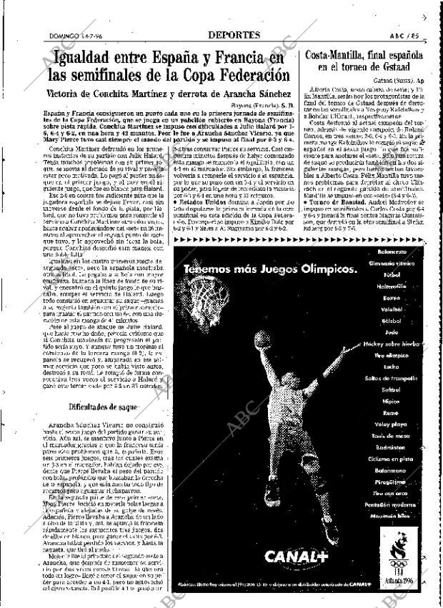 ABC MADRID 14-07-1996 página 85
