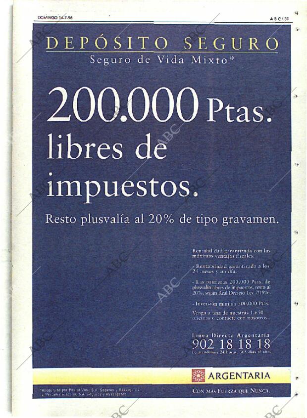 ABC MADRID 14-07-1996 página 89