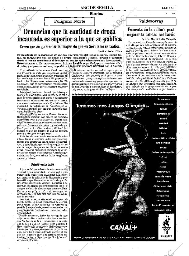 ABC SEVILLA 15-07-1996 página 51
