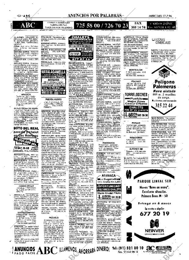ABC MADRID 17-07-1996 página 102