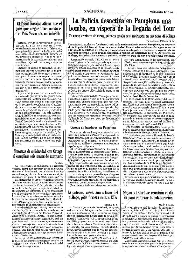ABC MADRID 17-07-1996 página 24