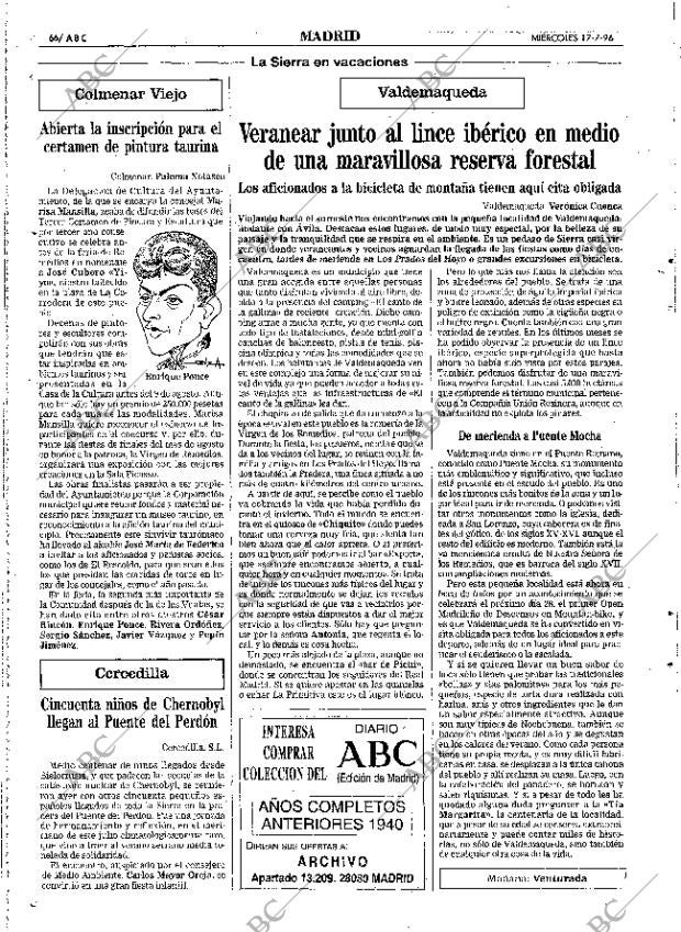 ABC MADRID 17-07-1996 página 66