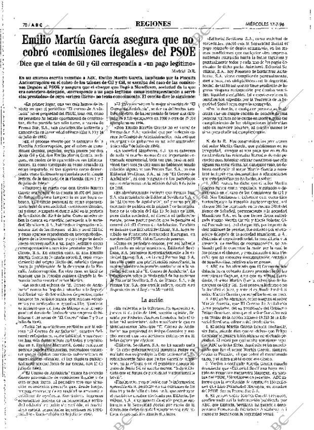 ABC MADRID 17-07-1996 página 70