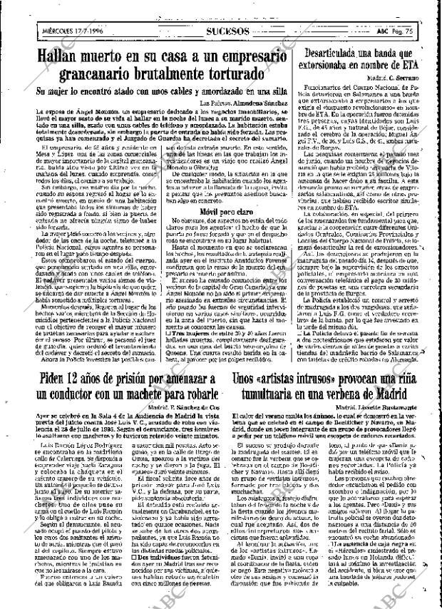 ABC MADRID 17-07-1996 página 75