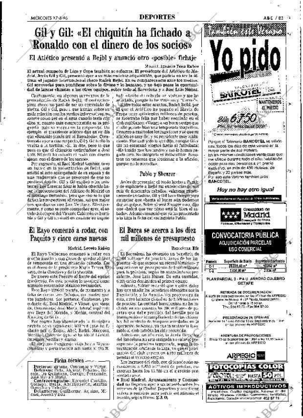 ABC MADRID 17-07-1996 página 83
