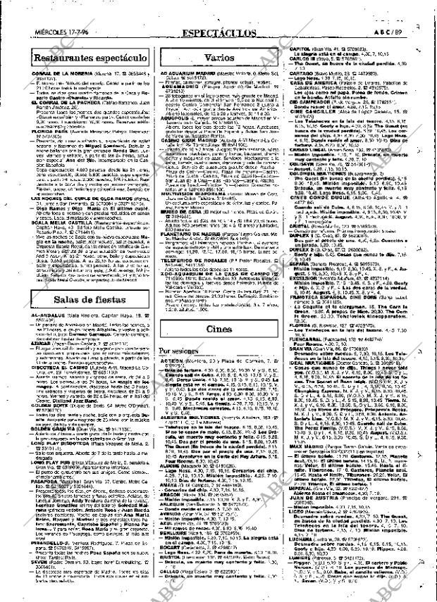 ABC MADRID 17-07-1996 página 89