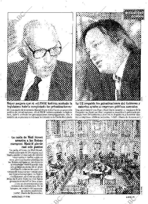 ABC MADRID 17-07-1996 página 9