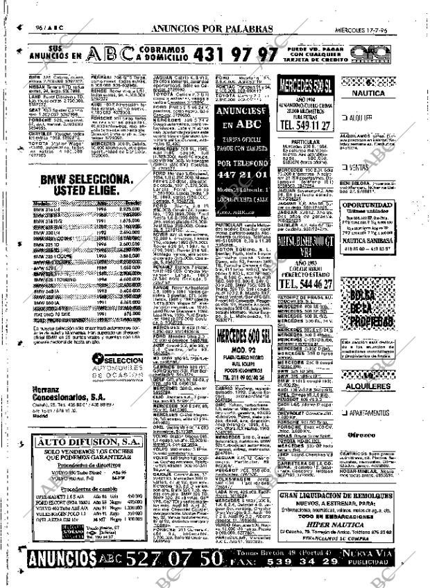 ABC MADRID 17-07-1996 página 96
