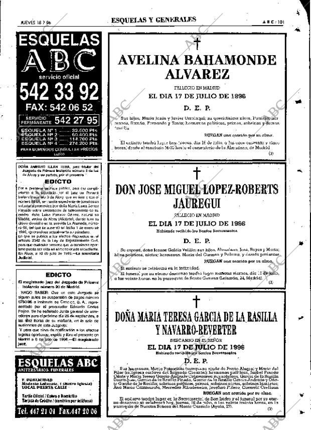 ABC MADRID 18-07-1996 página 101