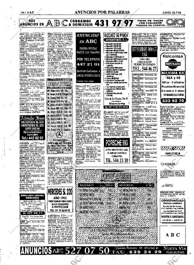 ABC MADRID 18-07-1996 página 104