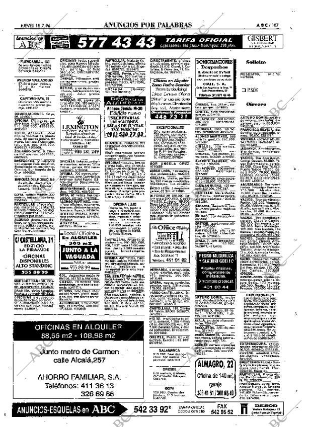 ABC MADRID 18-07-1996 página 107