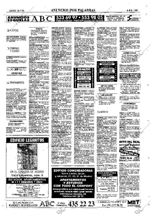 ABC MADRID 18-07-1996 página 109
