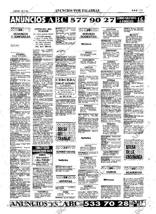ABC MADRID 18-07-1996 página 117