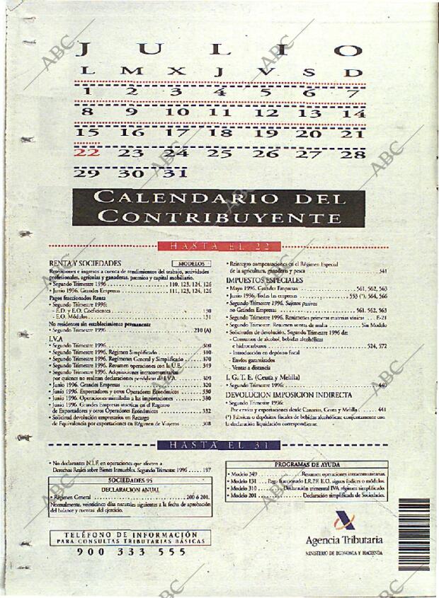 ABC MADRID 18-07-1996 página 136