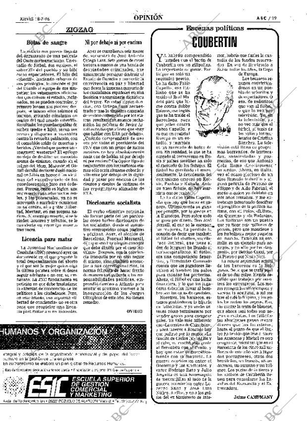ABC MADRID 18-07-1996 página 19