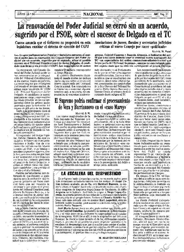 ABC MADRID 18-07-1996 página 21