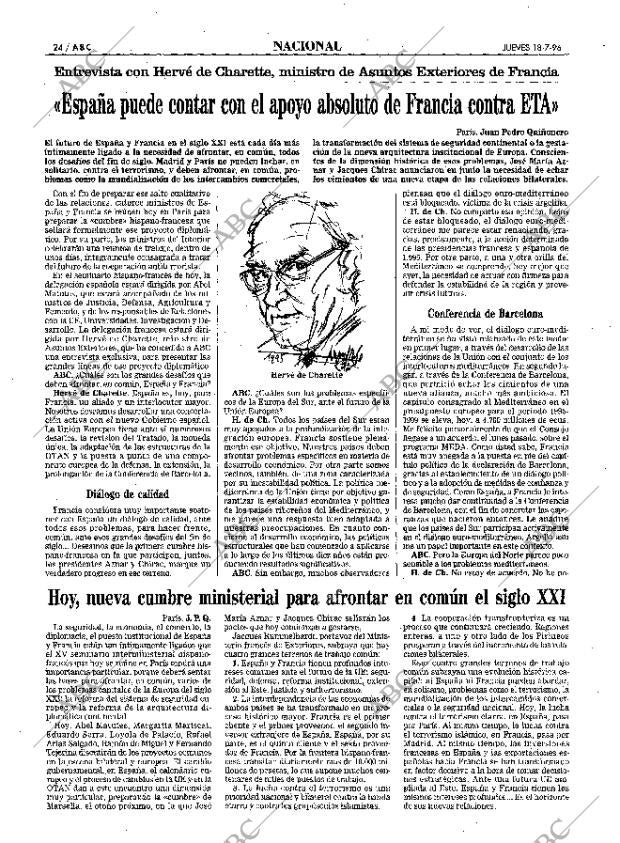 ABC MADRID 18-07-1996 página 24