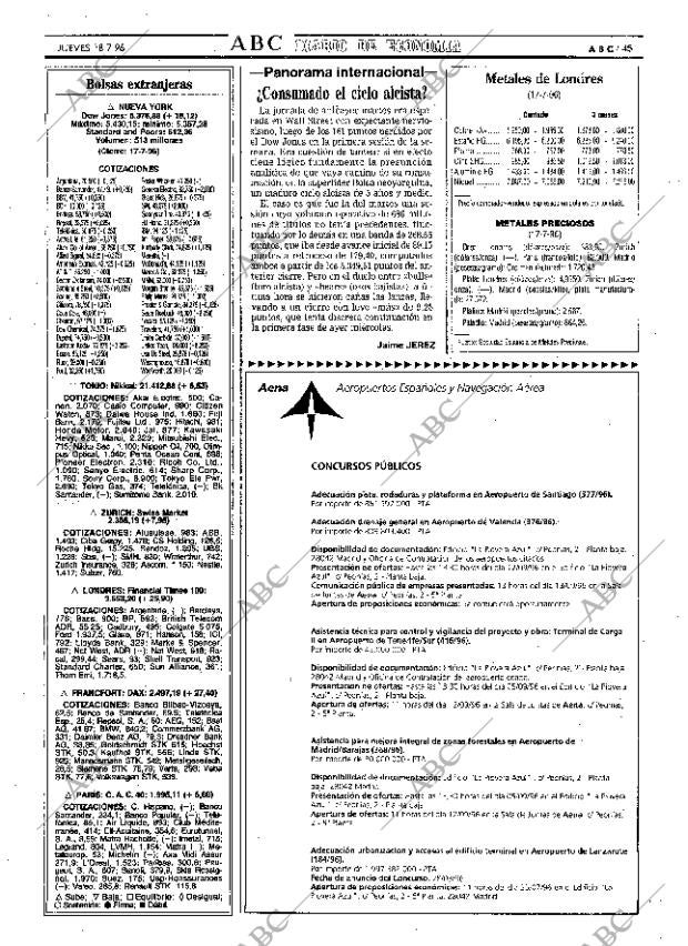 ABC MADRID 18-07-1996 página 45