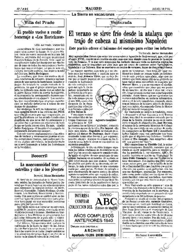 ABC MADRID 18-07-1996 página 52
