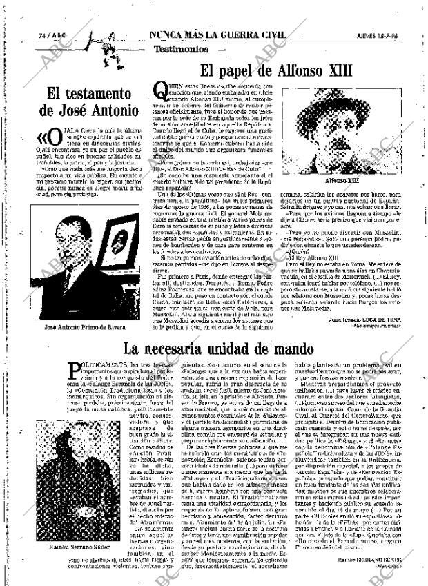 ABC MADRID 18-07-1996 página 74