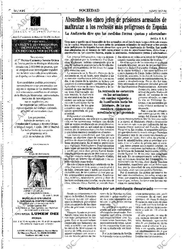 ABC MADRID 18-07-1996 página 84