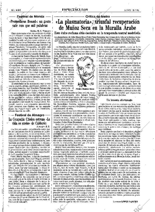 ABC MADRID 18-07-1996 página 92