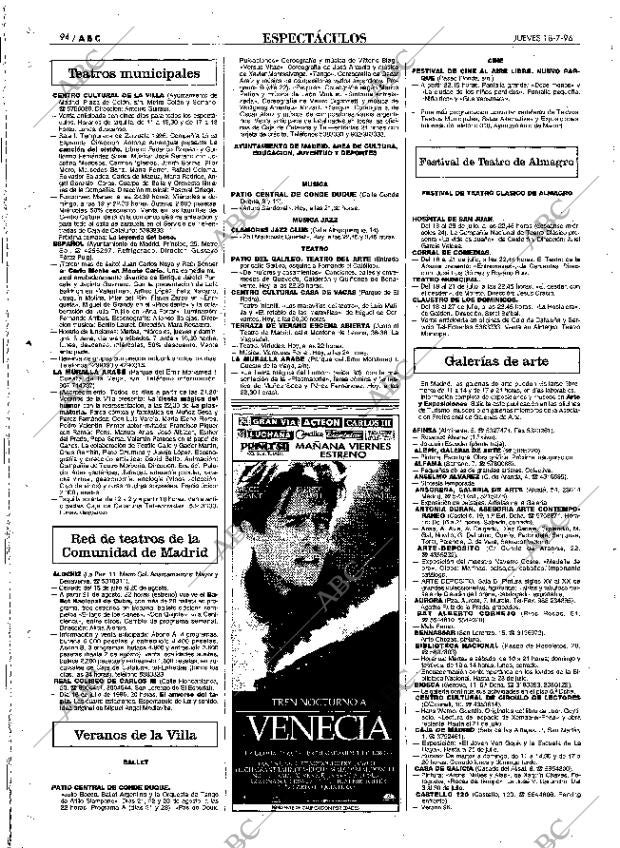 ABC MADRID 18-07-1996 página 94