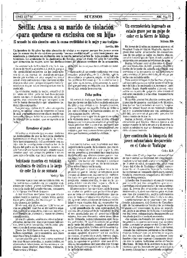 ABC SEVILLA 22-07-1996 página 73