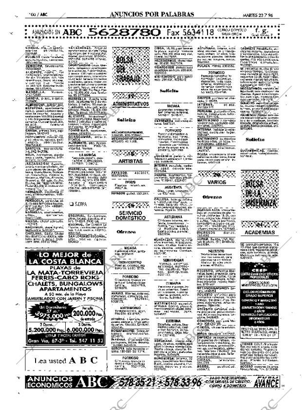 ABC MADRID 23-07-1996 página 100