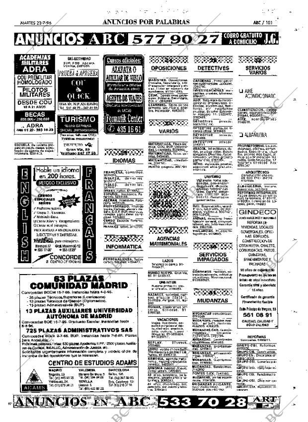 ABC MADRID 23-07-1996 página 101