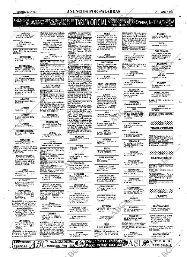 ABC MADRID 23-07-1996 página 105