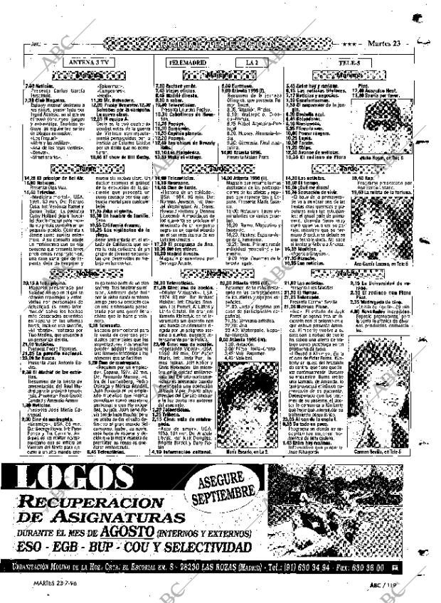 ABC MADRID 23-07-1996 página 119