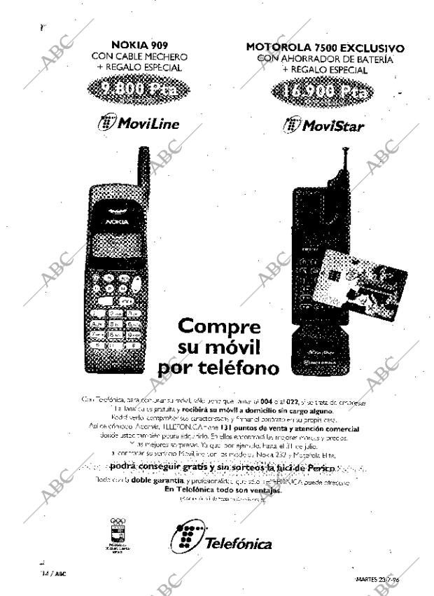ABC MADRID 23-07-1996 página 14