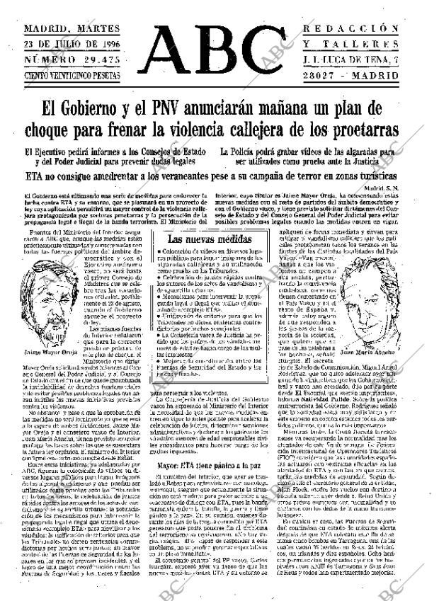 ABC MADRID 23-07-1996 página 15