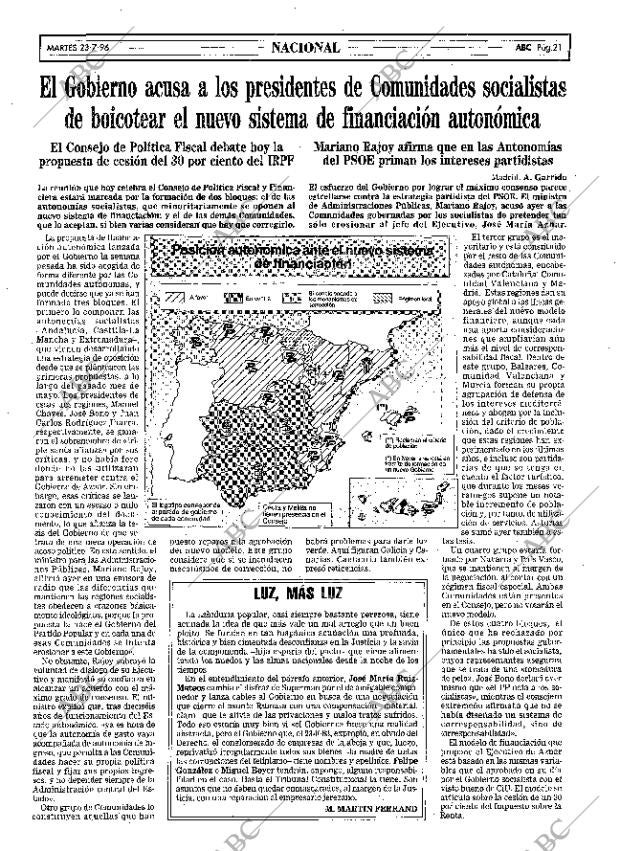 ABC MADRID 23-07-1996 página 21