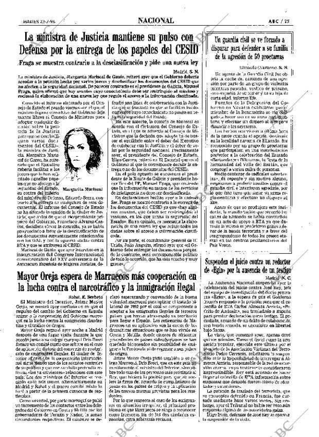 ABC MADRID 23-07-1996 página 25