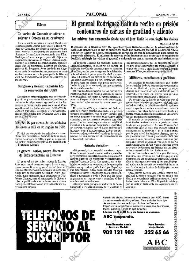ABC MADRID 23-07-1996 página 26