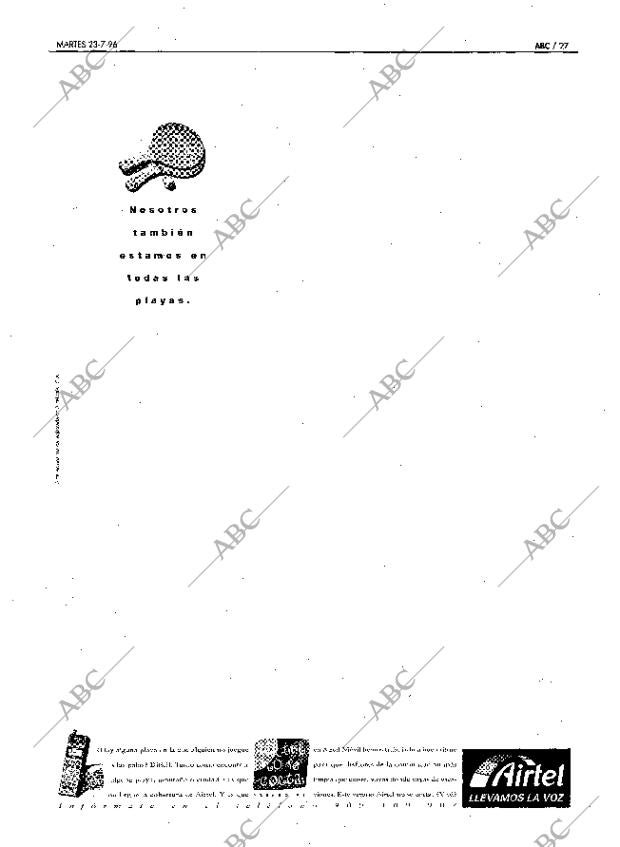 ABC MADRID 23-07-1996 página 27